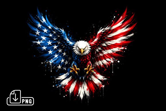 Eagle Patriotic,250 Years of America PNG